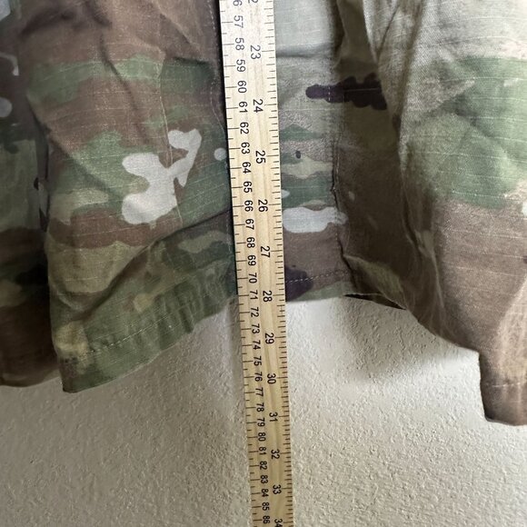 US Military Army Unpatched Field Coat Jacket Men L Camo Green Outerwear Brown - Picture 8 of 12